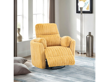 Belper Yellow Power Glider Recliner w/ Swivel - Ornate Home