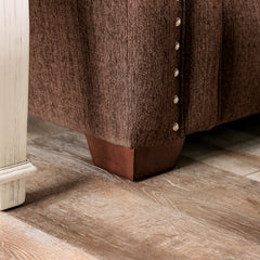 Belsize Chocolate/Tan Loveseat - Ornate Home