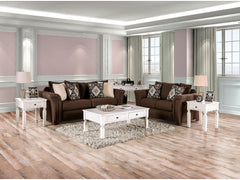 Belsize Chocolate/Tan Sofa & Loveseat - Ornate Home