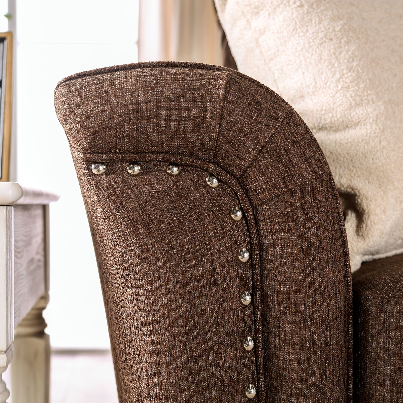 Belsize Chocolate/Tan Sofa - Ornate Home