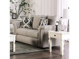 Belsize Light Taupe/Black Loveseat - Ornate Home