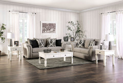 Belsize Light Taupe/Black Loveseat - Ornate Home