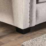 Belsize Light Taupe/Black Loveseat - Ornate Home