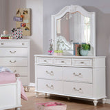 Belva White 4 Pc. Twin Bedroom Set - Ornate Home