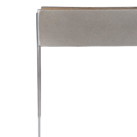 Belvedere Antiqued Pewter/Portobello Side Table - Ornate Home