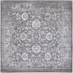 Benavides Gray Updated Traditional Tibetan Rug - Ornate Home