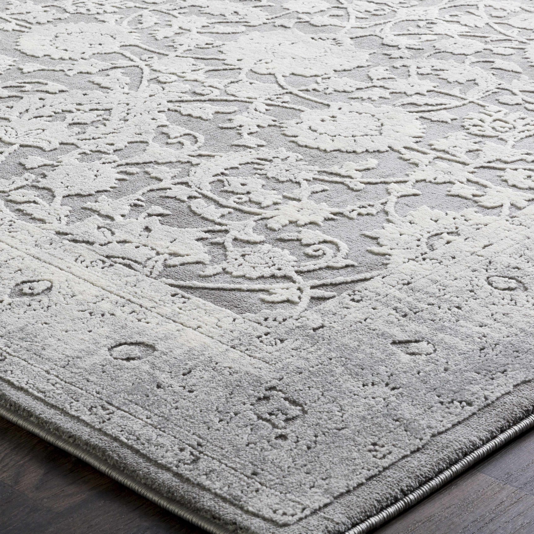 Benavides Gray Updated Traditional Tibetan Rug - Ornate Home