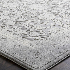 Benavides Gray Updated Traditional Tibetan Rug - Ornate Home