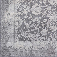 Benavides Gray Updated Traditional Tibetan Rug - Ornate Home