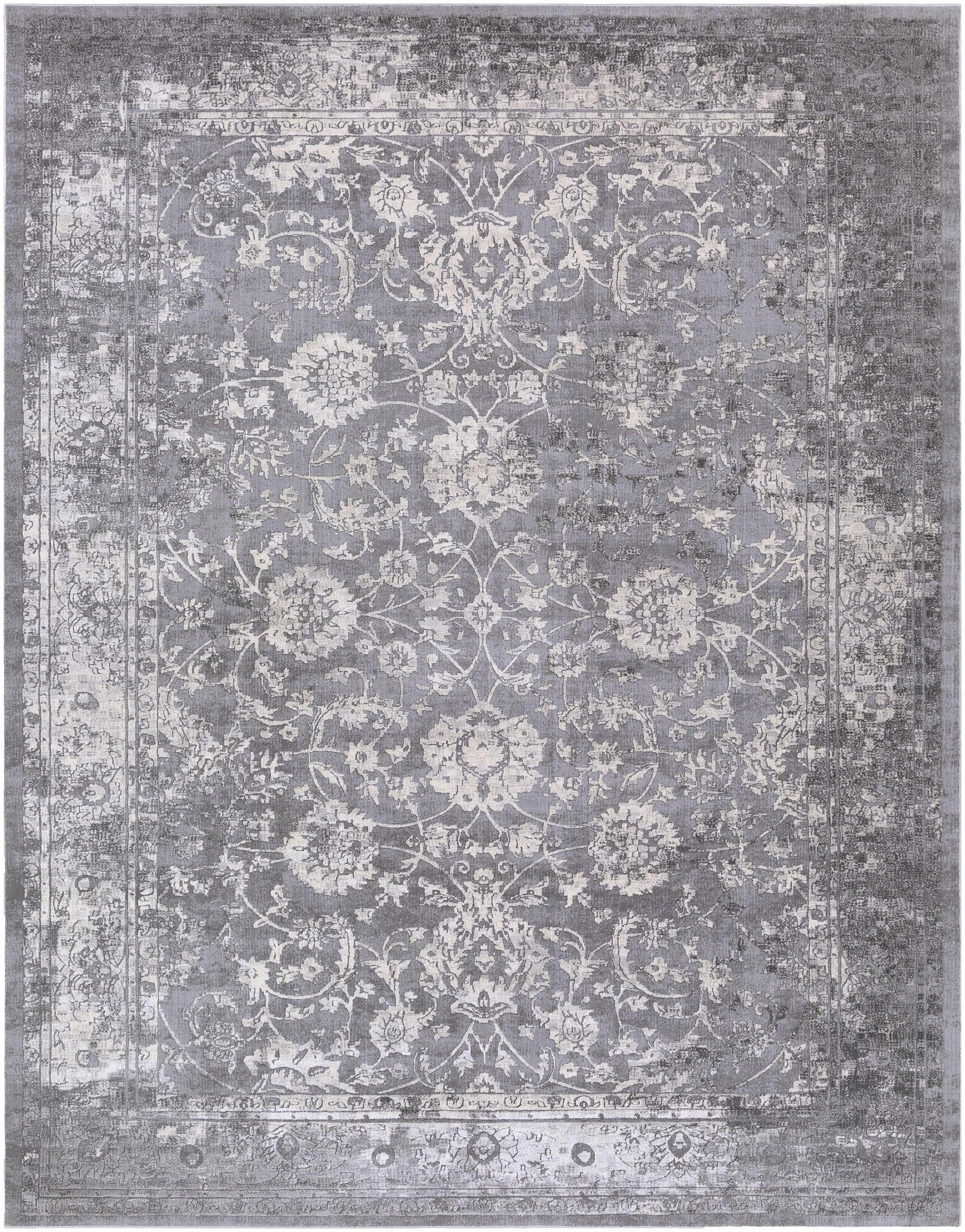 Benavides Gray Updated Traditional Tibetan Rug - Ornate Home