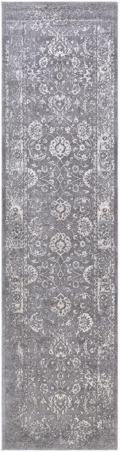 Benavides Gray Updated Traditional Tibetan Rug - Ornate Home
