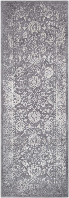 Benavides Gray Updated Traditional Tibetan Rug - Ornate Home