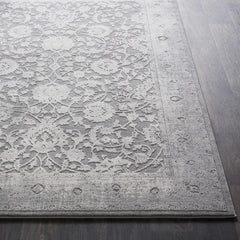 Benavides Gray Updated Traditional Tibetan Rug - Ornate Home