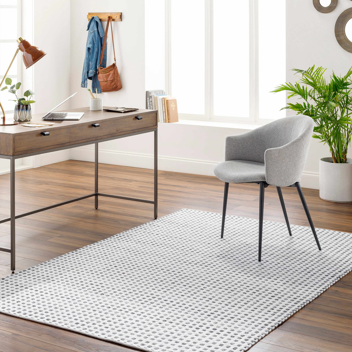 Bence Black & White Area Rug - Clearance - Ornate Home