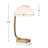 Bend The Rules Brass Desk Lamp - Ornate Home
