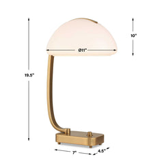 Bend The Rules Brass Desk Lamp - Ornate Home