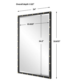Benedo Black Industrial Vanity Mirror - Ornate Home