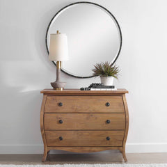 Benedo Black Round Mirror - Ornate Home