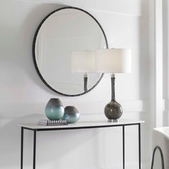 Benedo Black Round Mirror - Ornate Home