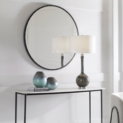 Benedo Black Round Mirror - Ornate Home