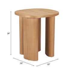 Benen Natural Side Table - Ornate Home