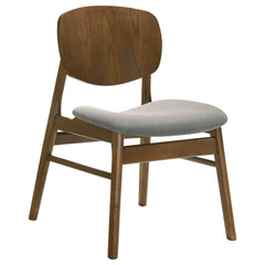 Benford Dark Brown Dining Side Chair Upholstered Seat (Set Of 2) - Ornate Home