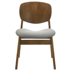 Benford Dark Brown Dining Side Chair Upholstered Seat (Set Of 2) - Ornate Home