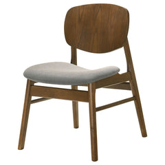 Benford Dark Brown Dining Side Chair Upholstered Seat (Set Of 2) - Ornate Home
