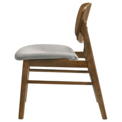 Benford Dark Brown Dining Side Chair Upholstered Seat (Set Of 2) - Ornate Home
