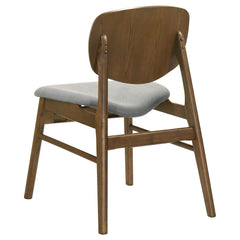 Benford Dark Brown Dining Side Chair Upholstered Seat (Set Of 2) - Ornate Home