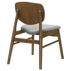Benford Dark Brown Dining Side Chair Upholstered Seat (Set Of 2) - Ornate Home