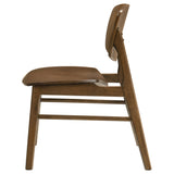 Benford Dark Brown Dining Side Chair Wood Seat (Set of 2) - Ornate Home