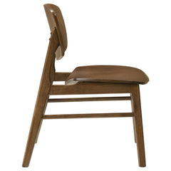 Benford Dark Brown Dining Side Chair Wood Seat (Set of 2) - Ornate Home