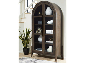 Benhall Dark Brown Accent Cabinet - Ornate Home