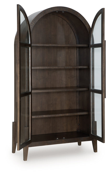 Benhall Dark Brown Accent Cabinet - Ornate Home