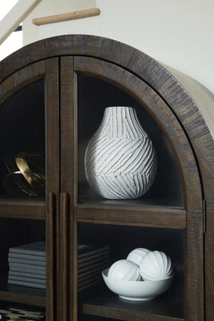 Benhall Dark Brown Accent Cabinet - Ornate Home