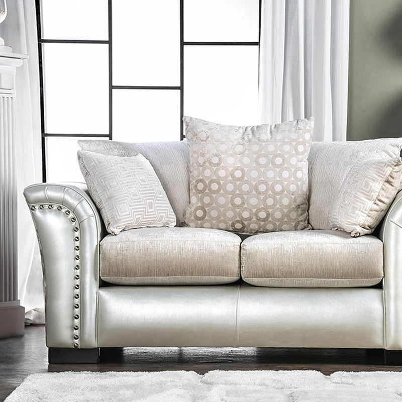 Benigno Pearl Loveseat - Ornate Home