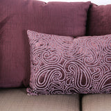 Benigno Pewter/Purple Loveseat - Ornate Home