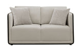 Benilde Taupe Loveseat - Ornate Home
