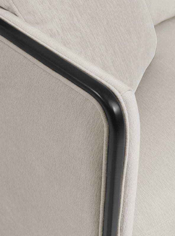 Benilde Taupe Loveseat - Ornate Home