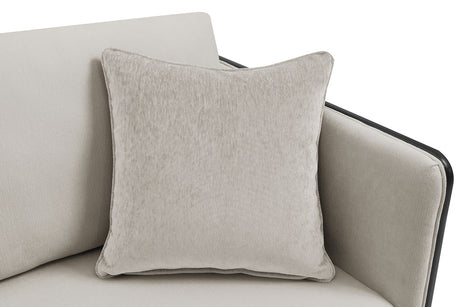 Benilde Taupe Loveseat - Ornate Home