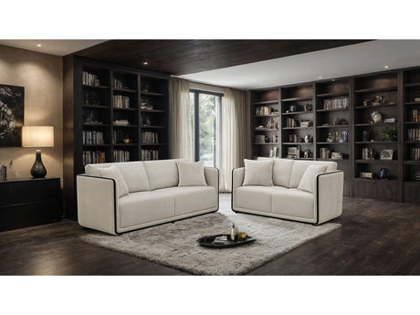 Benilde Taupe Sofa & Loveseat - Ornate Home