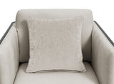 Benilde Taupe Swivel Chair - Ornate Home