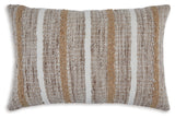 Benish Tan/Brown/White Pillow - Ornate Home