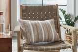 Benish Tan/Brown/White Pillow - Ornate Home
