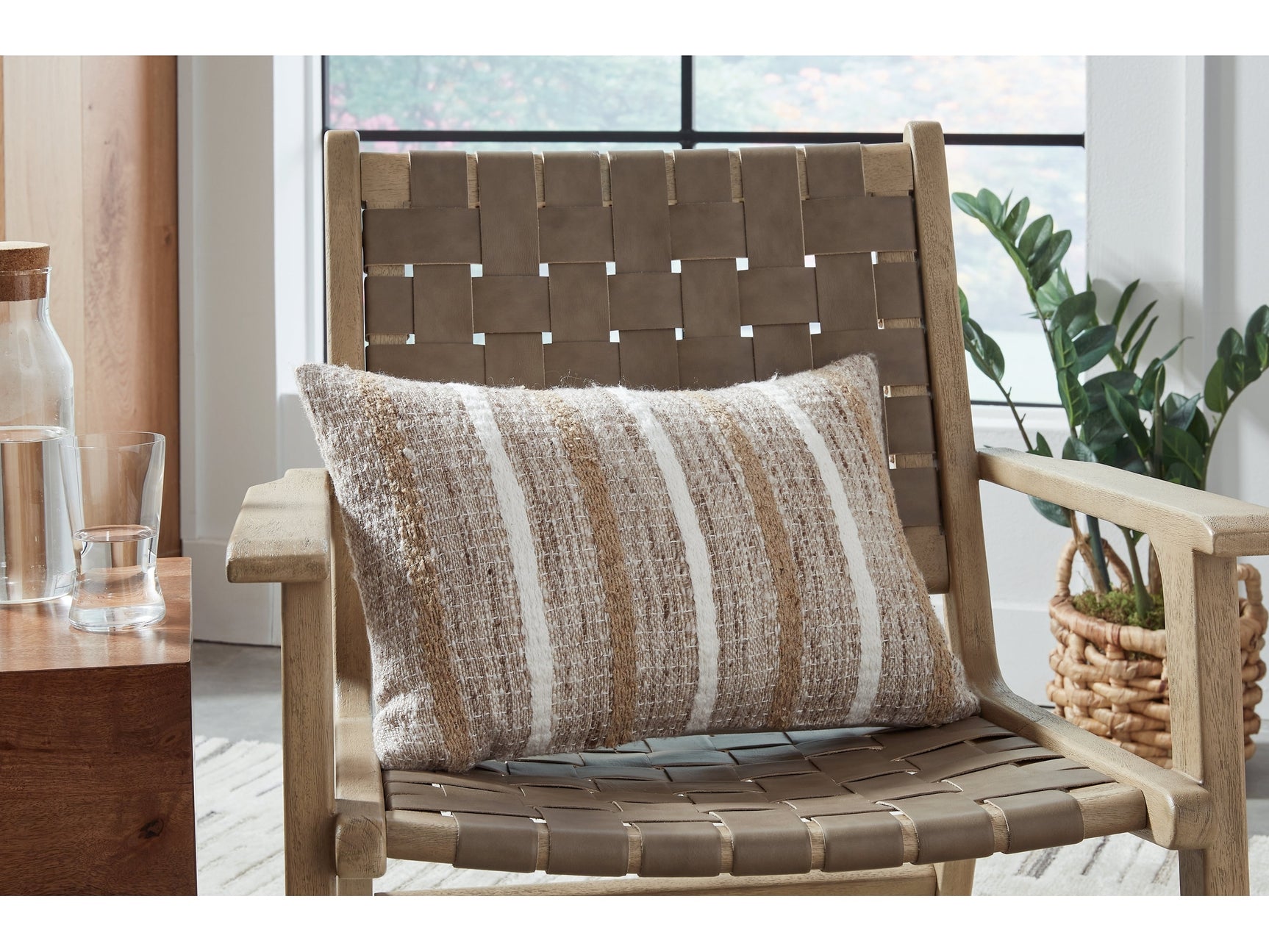 Benish Tan/Brown/White Pillow (Set of 4) (Online Special Price) - Ornate Home