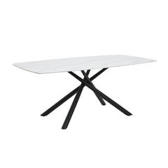 Benito White/Beige 5-Piece Dining Table Set - Ornate Home