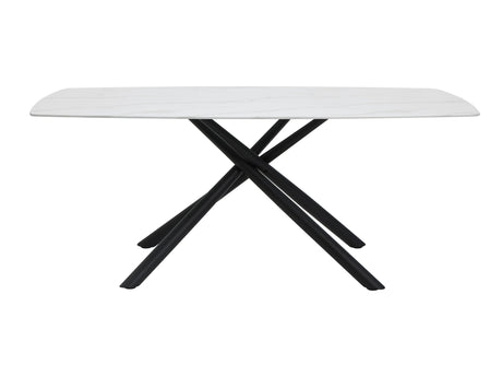 Benito White/Black Dining Table - Ornate Home