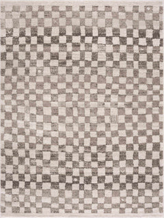 Benjy Irregular Checkboard Rug - Beige - Ornate Home