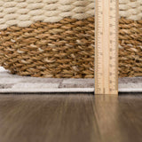 Benjy Irregular Checkboard Rug - Beige - Ornate Home